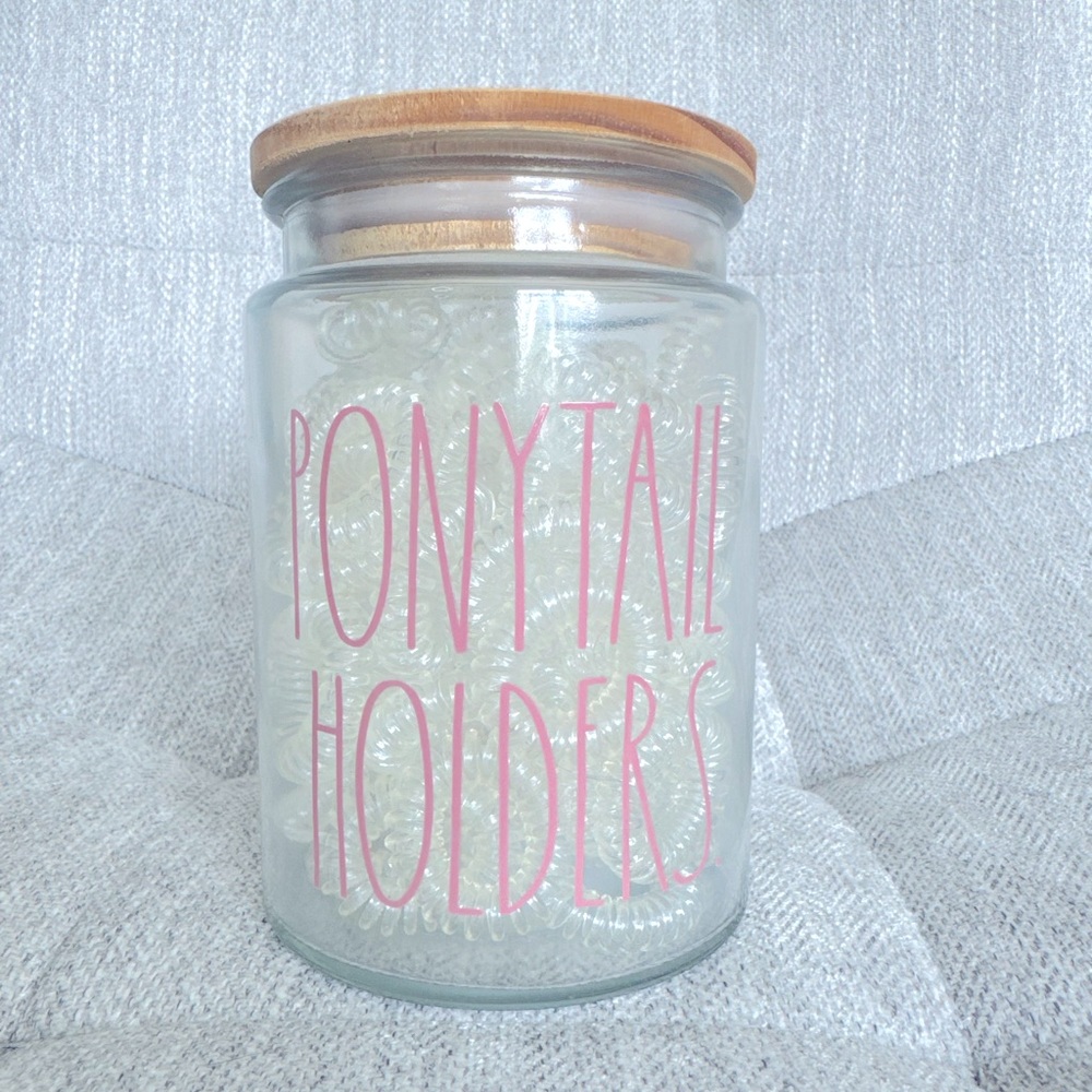 Rae Dunn Hair tie container